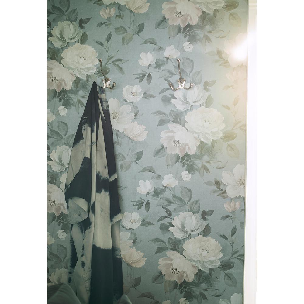 Wall Vision Peony Slate Floral Wallpaper Sample 2827 7223sam The