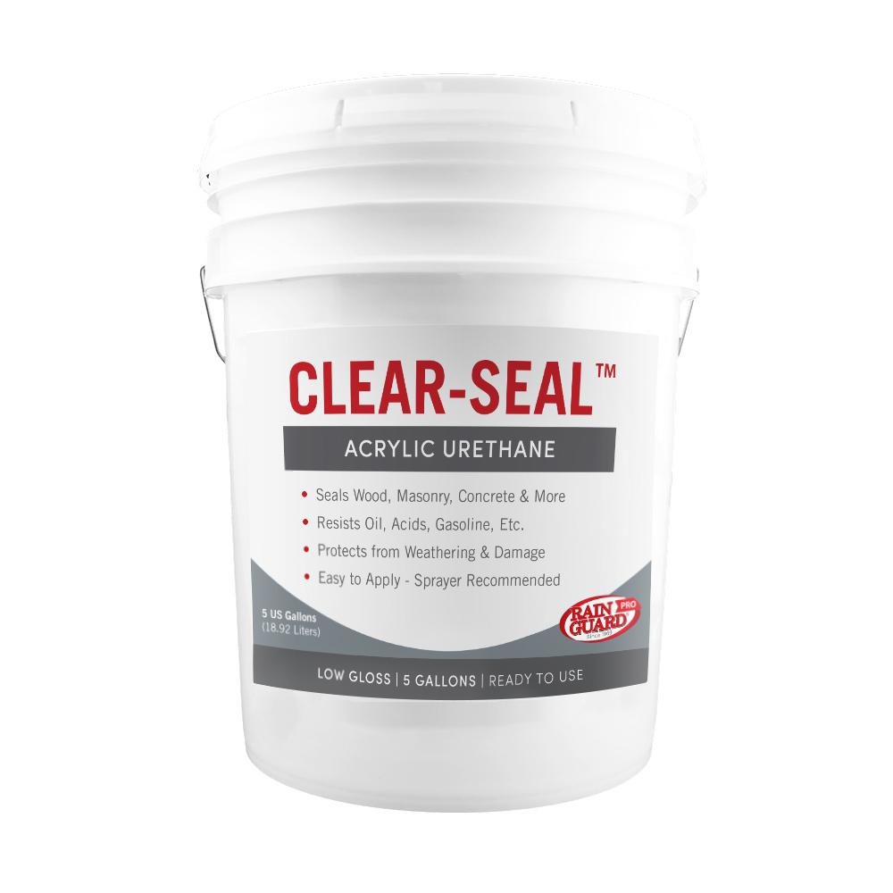 RAIN GUARD ClearSeal 5 gal. Surface Low Gloss Urethane SealerCU0205