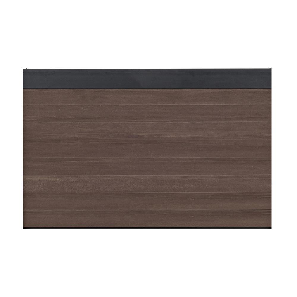Veranda euro style estate 4 ft x 6 ft king cedar aluminum and composite
