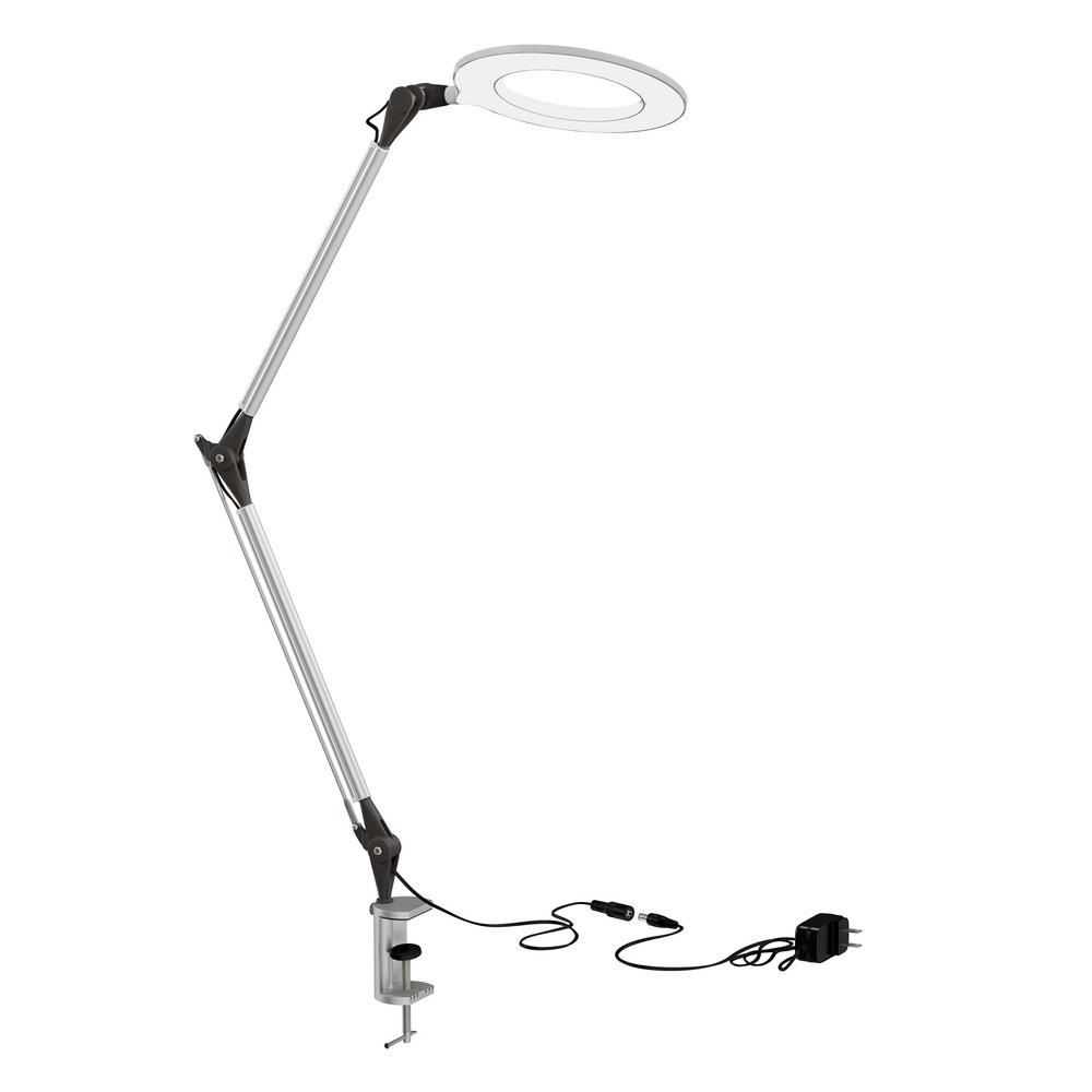 metal architect swing arm led desk lamp