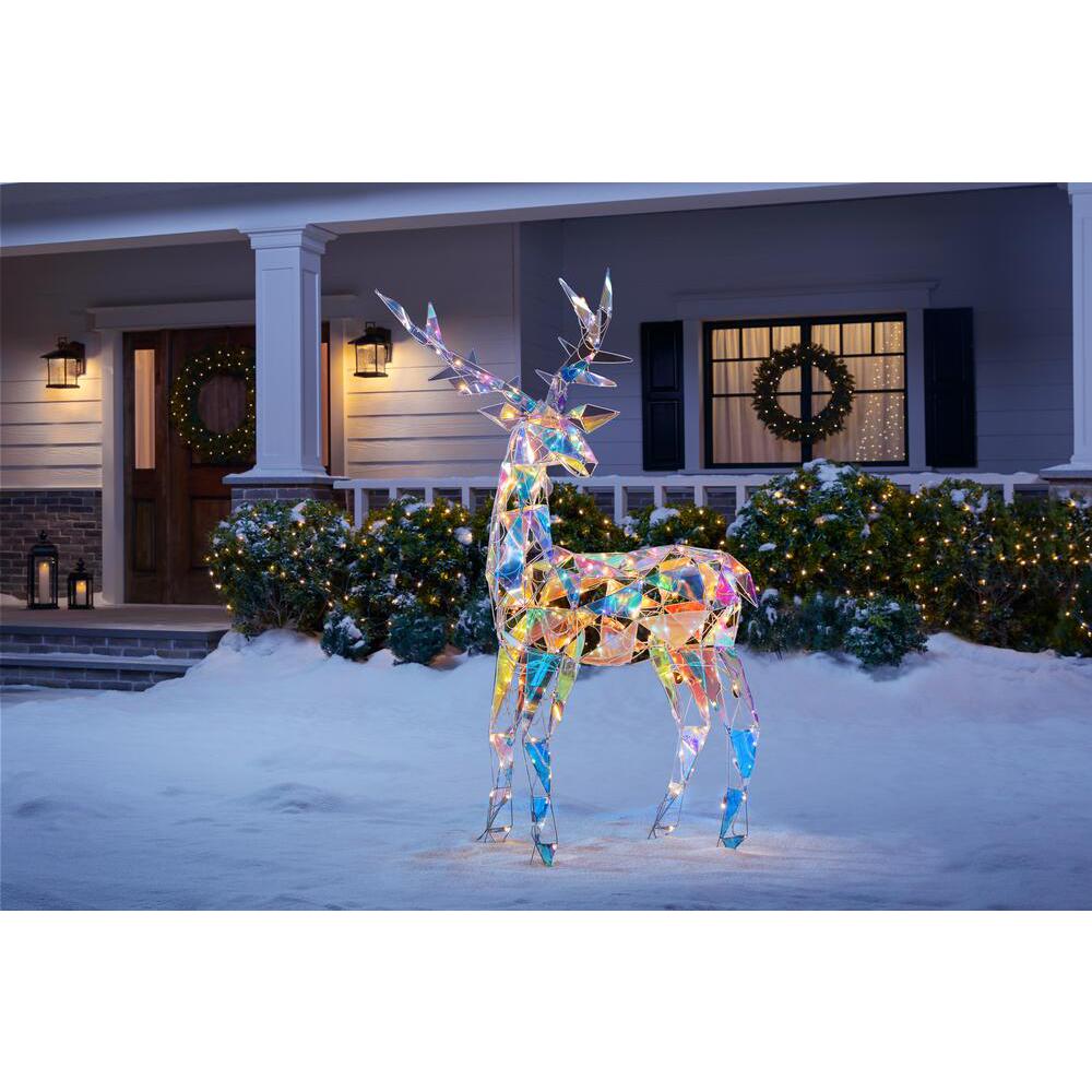 Home Depot Is Selling an Iridescent Reindeer and Snowman for a Sparkling  Christmas