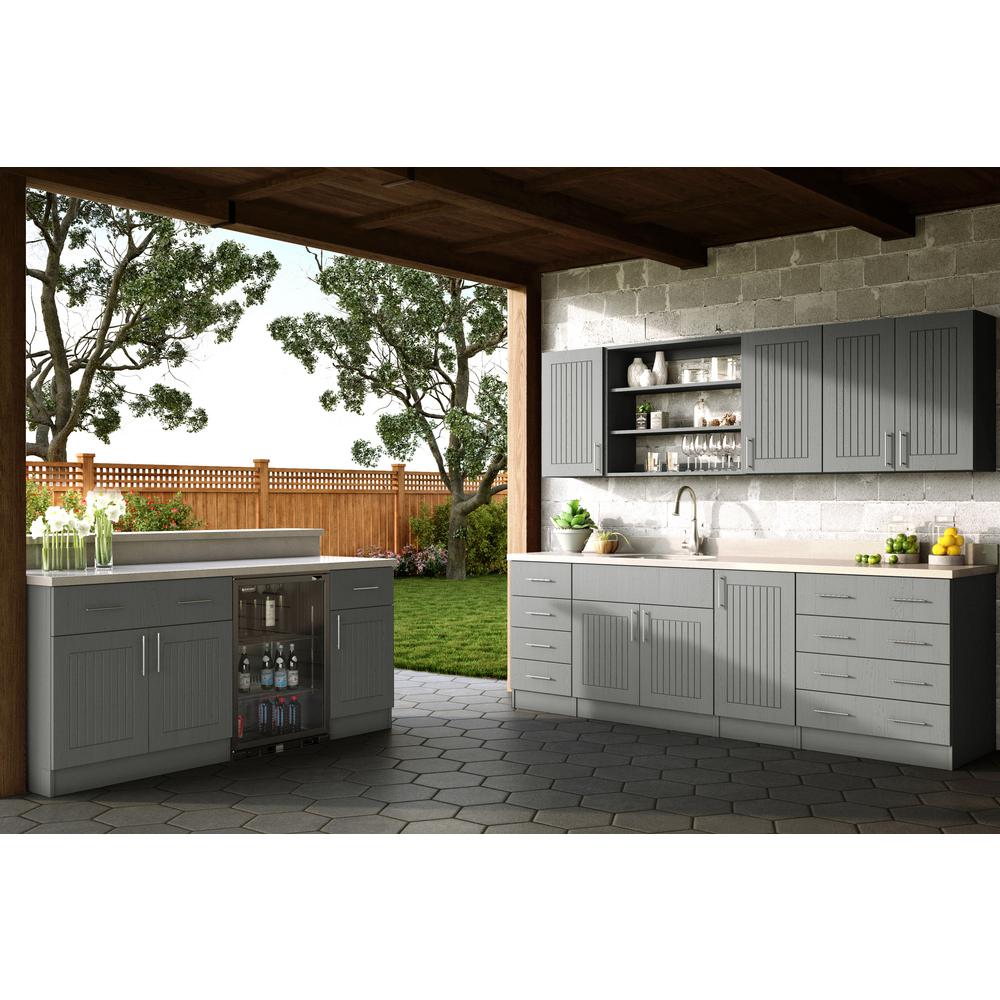 Weatherstrong Assembled 30x15x12 In Naples Open Back Outdoor