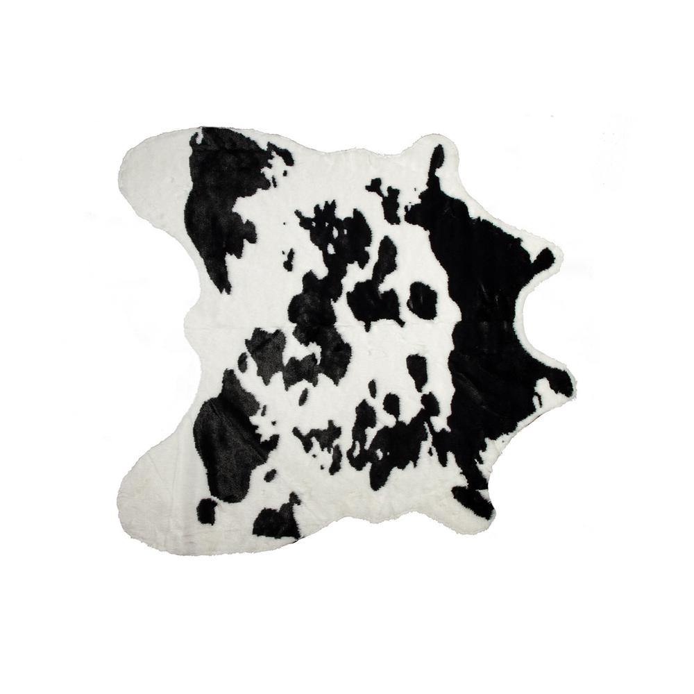 Faux Sugarland Black White 4 25 Ft X 5 Cowhide Rug Faux Sugarland Black White 4 25 Ft X 5 Cowhide Rug