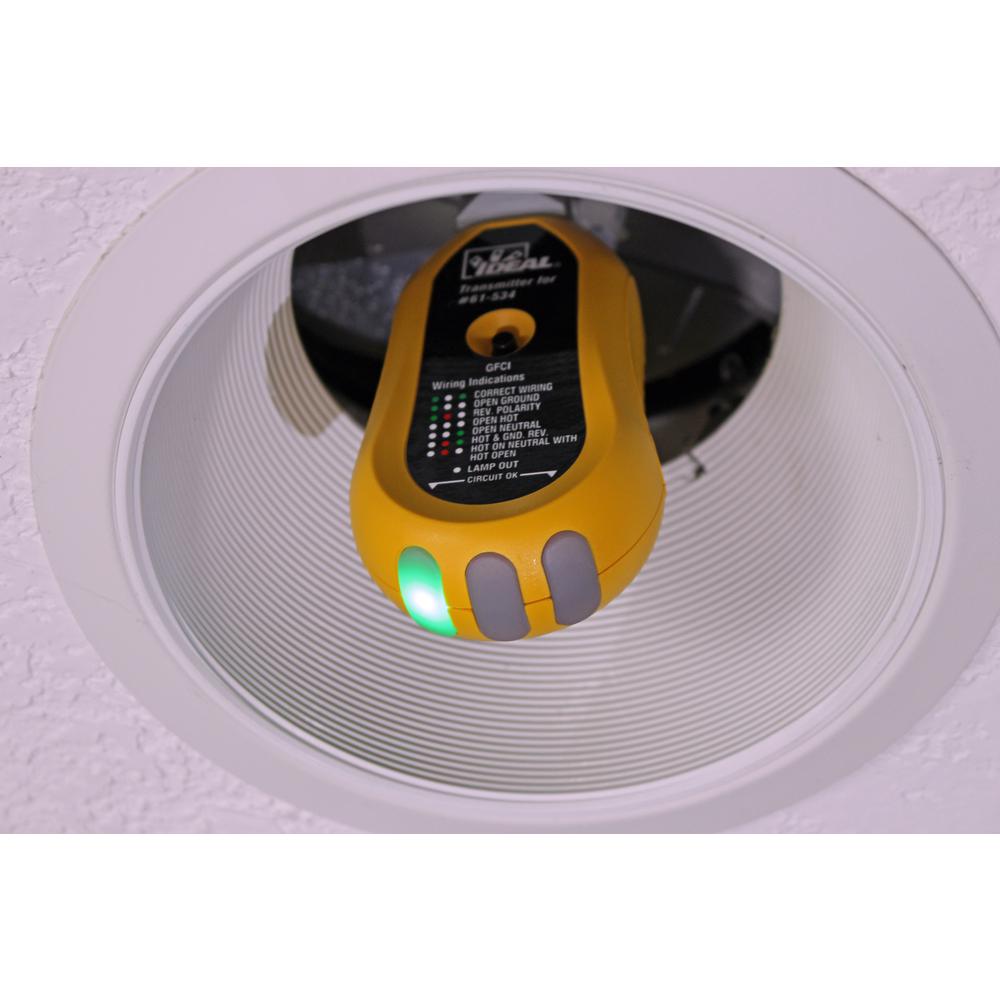 Ideal Circuit Breaker Finder with Digital Receiver GFCI Receptacle 120/