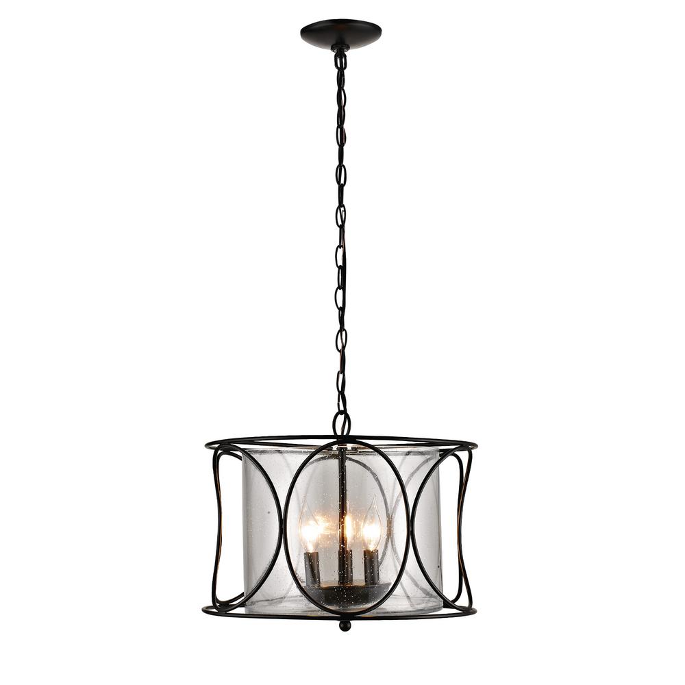 Addington Park 3 Light Bronze Contemporary Cage Pendant With Seeded Glass Shade 31786 The Home Depot - 3 Light Pendant With Glass Shade Addington Park 3 Light Bronze Contemporary Cage Pendant With Seeded Glass Shade 31786 The Home Depot - 3 Light Pendant With Glass Shade