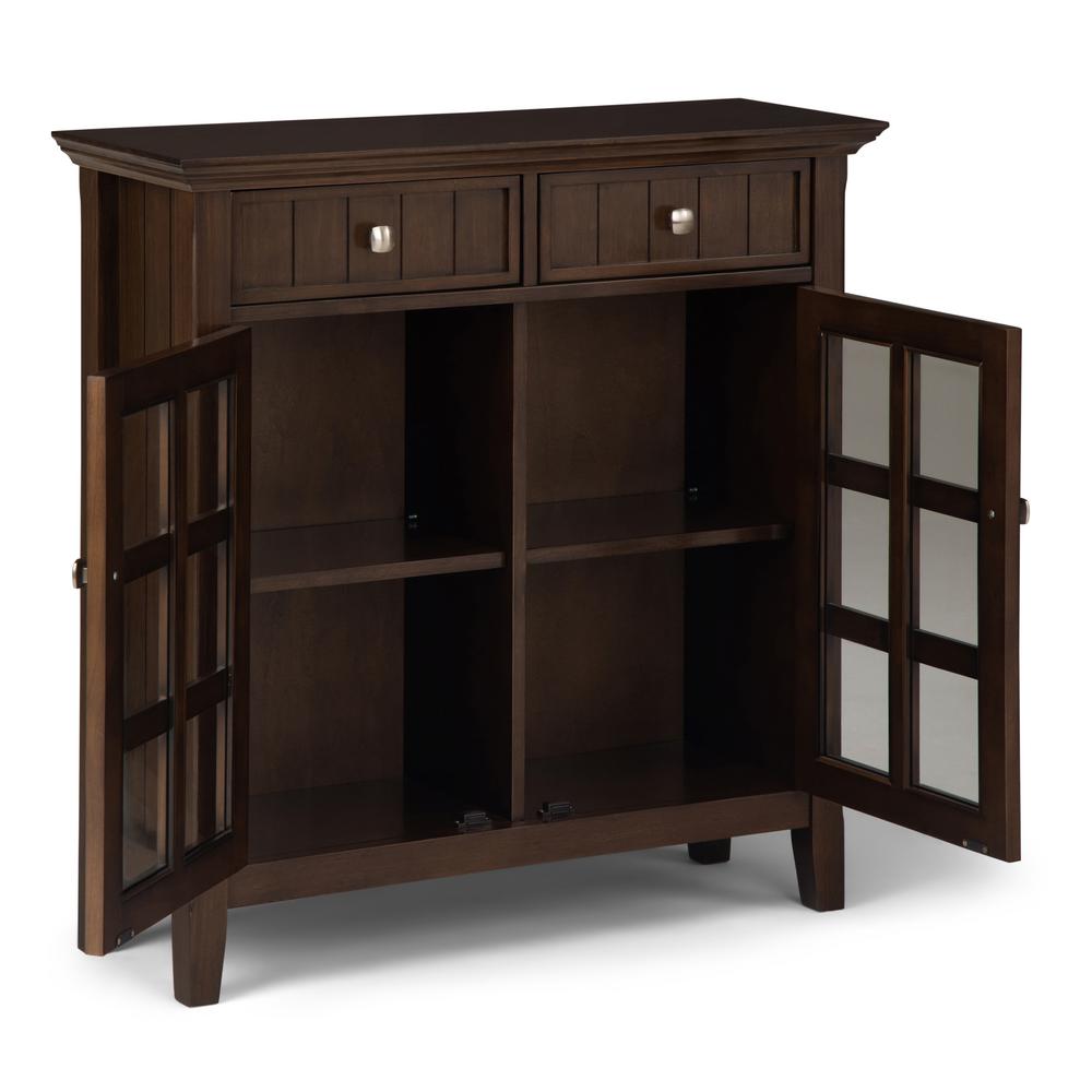 Simpli Home 36 In Acadian Natural Aged Brown Solid Wood Wide