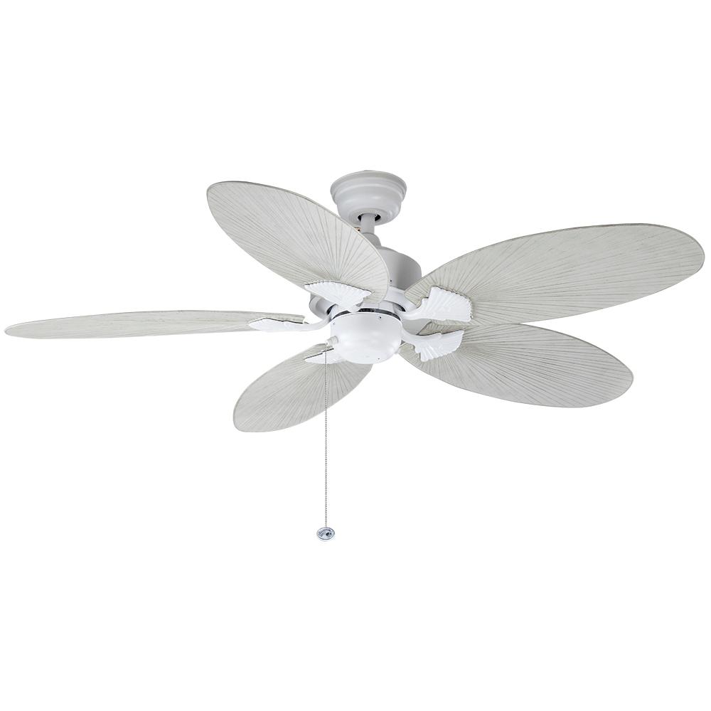Hampton Bay Lillycrest 52 In Indoor Outdoor Matte White Ceiling Fan