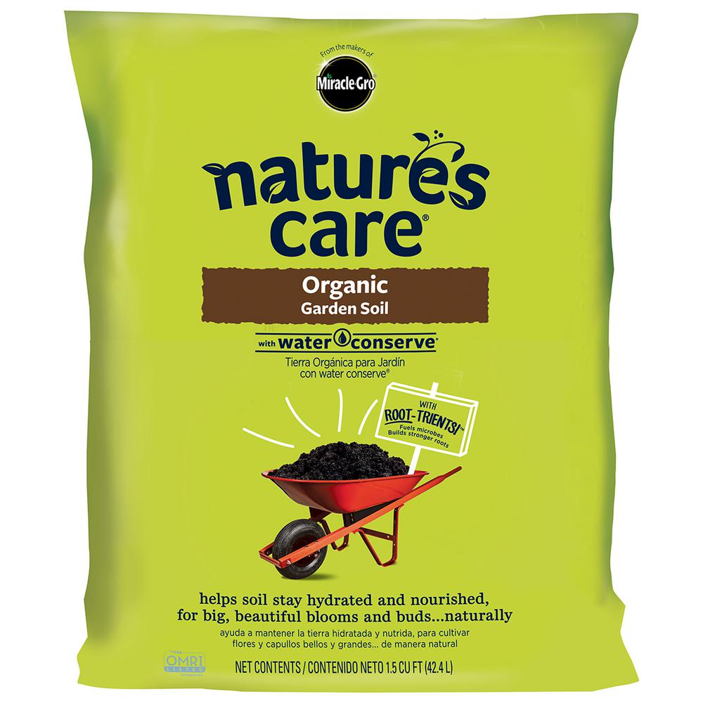 Miracle Gro Nature S Care 1 5 Cu Ft Organic Garden Soil 71959630