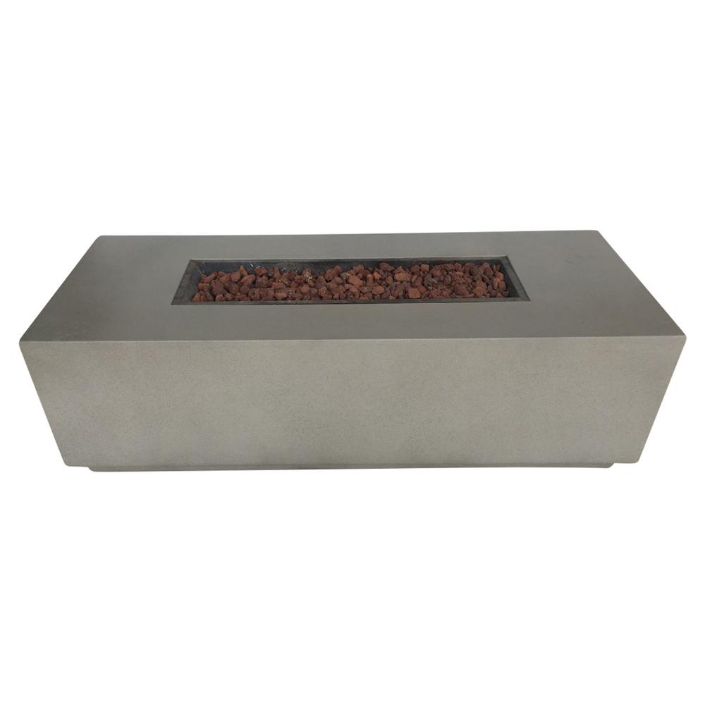 Envelor Torch Patio Concrete Fire Pit Wood Outdoor Coffee Table En