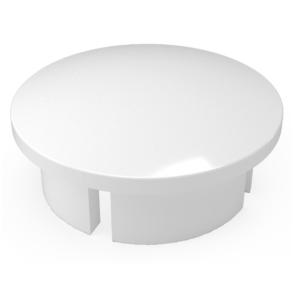 Formufit 2 in. Furniture Grade PVC Internal Dome Cap in White (10Pack