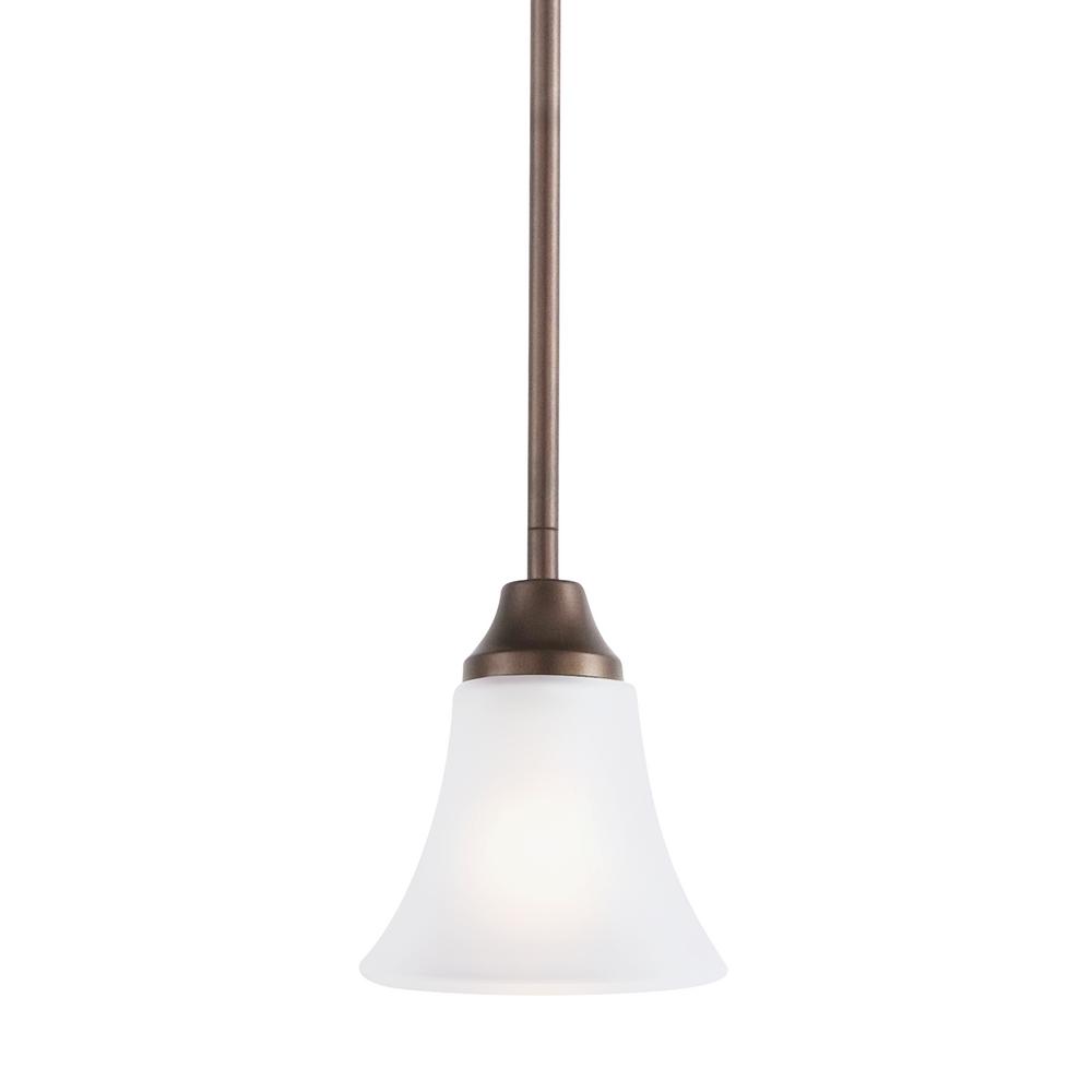 Sea Gull Lighting Holman 1 Light Bell Metal Bronze Pendant