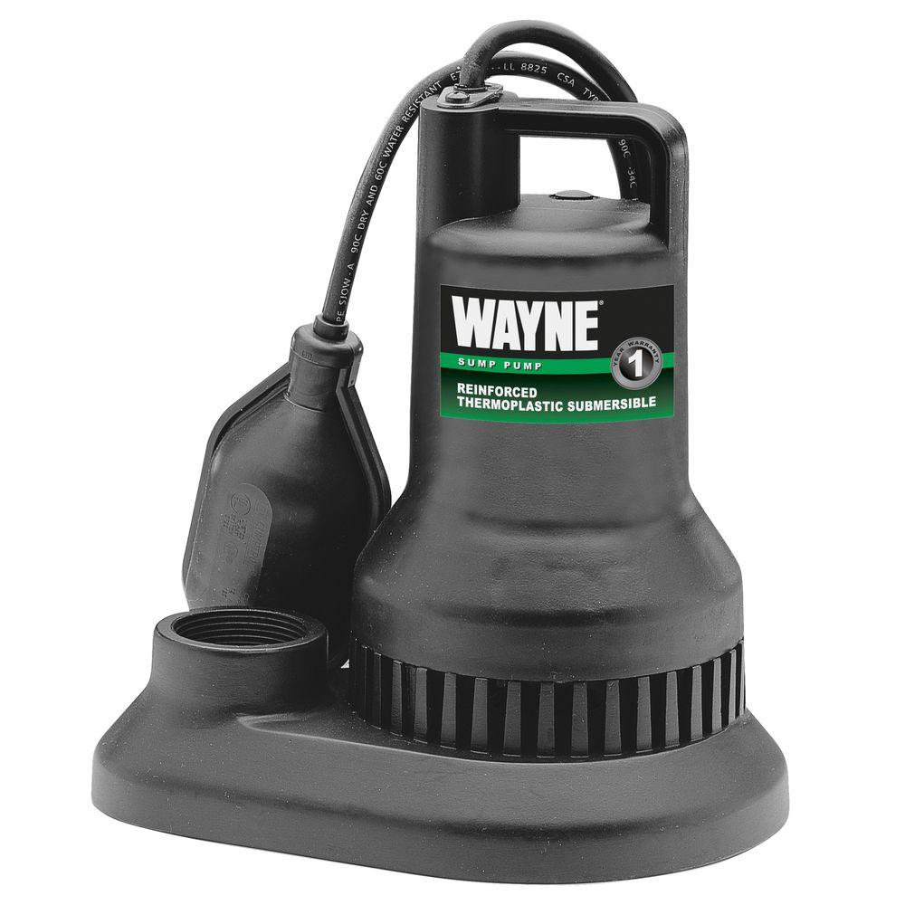 UPC 040066204615 product image for Wayne Commercial Pumps 4/10 HP Thermoplastic Sump Pump WST40 | upcitemdb.com