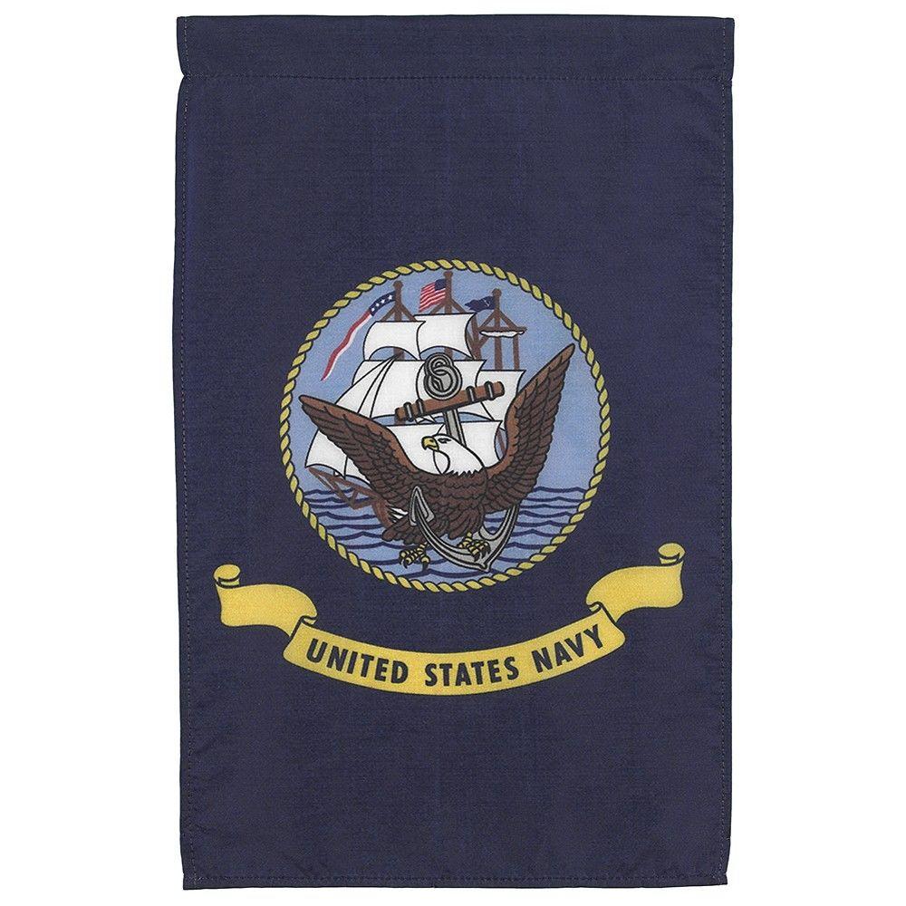 Valley Forge Flag 12 In X 18 In Nylon U S Navy Garden Flag