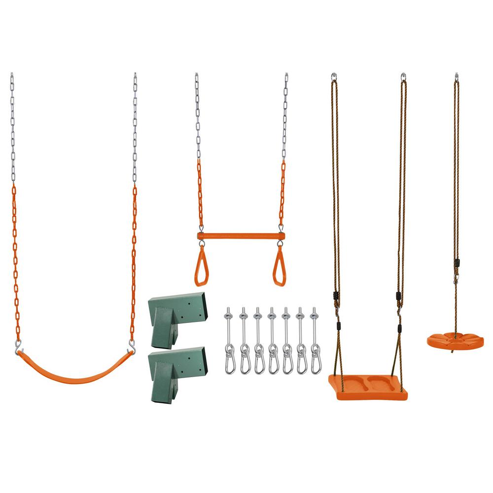 Bois Massif Swing Seat Triple Swing Pack Accessoires Trapeze Barre /& Acier Galvanis/é Anneaux