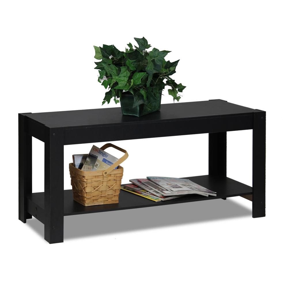 Furinno Parsons Multipurpose Black Coffee Table 12125bk Furinno Parsons Multipurpose Black Coffee Table 12125bk
