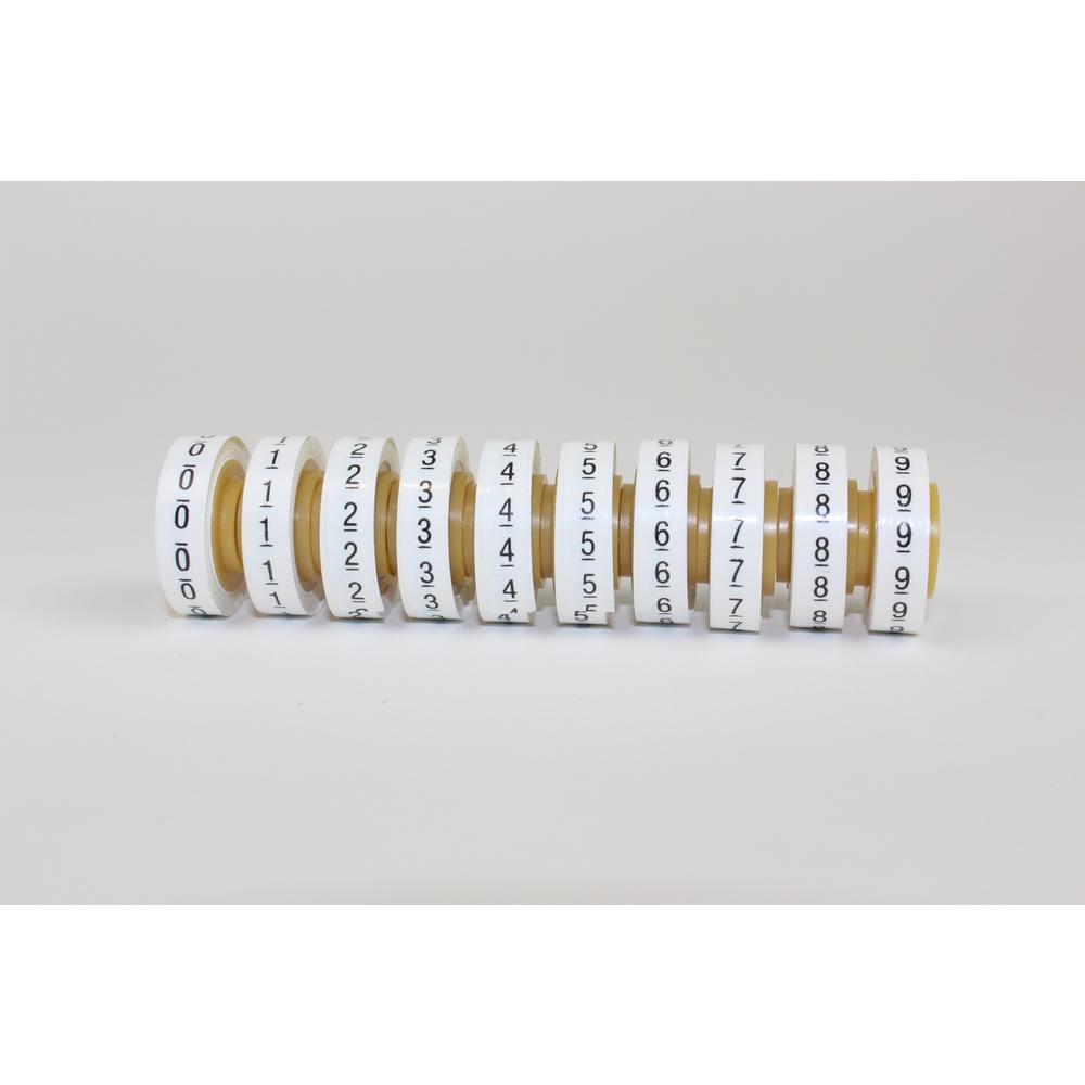 ScotchCode 0.215 inch x 4 ft. Wire Marker Number Tape White Refill Roll... by ScotchCode