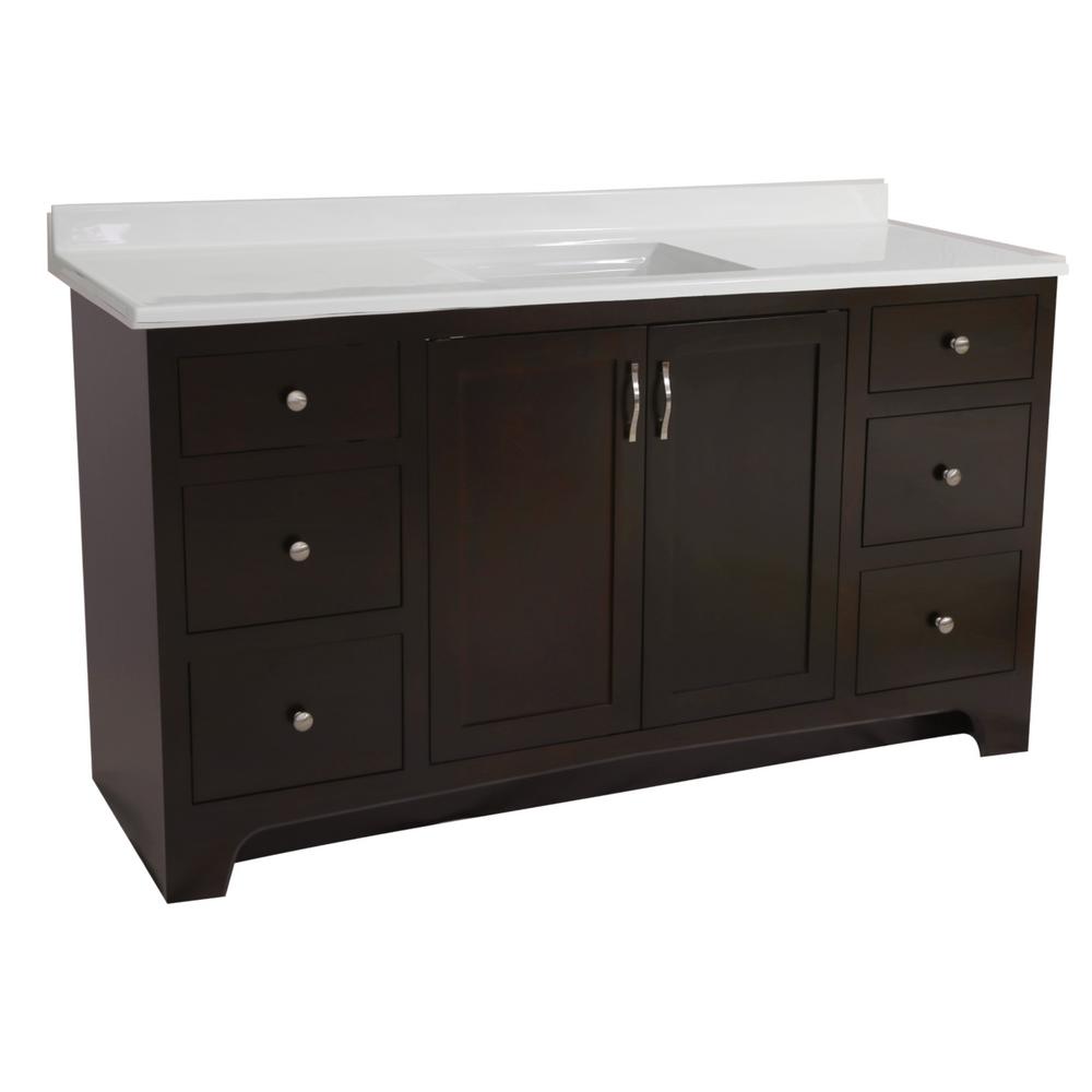 Design House 60 In X 21 33 1 2 Door 4 Drawer Vanity Design House 60 In X 21 33 1 2