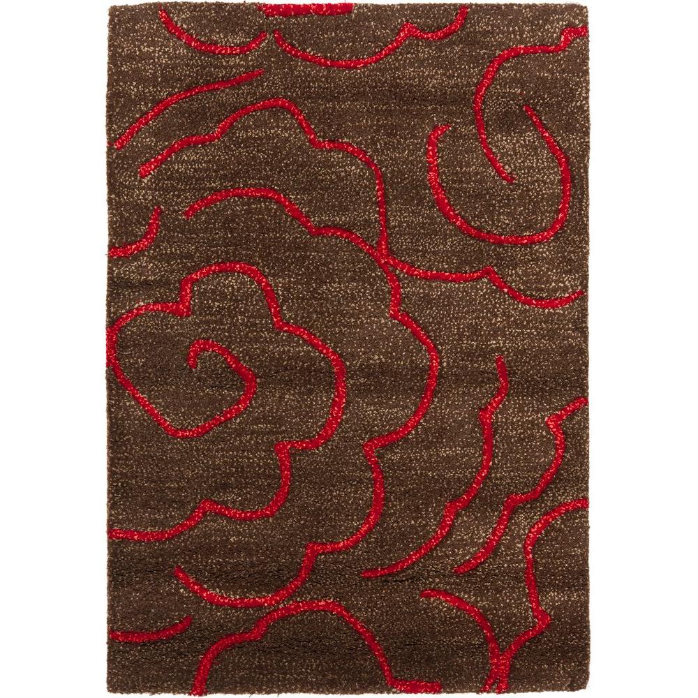 Safavieh Soho Chocolate Red 2 Ft X 3 Area Rug Soh812d The Soho Chocolate Red 2 Ft X 3 Area Rug