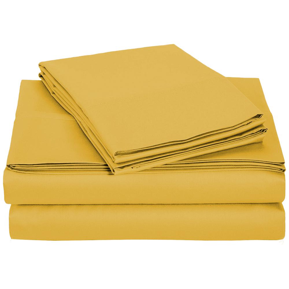 Twin Xl Yellow Sheet Set Bed Sheets Pillowcases Shams