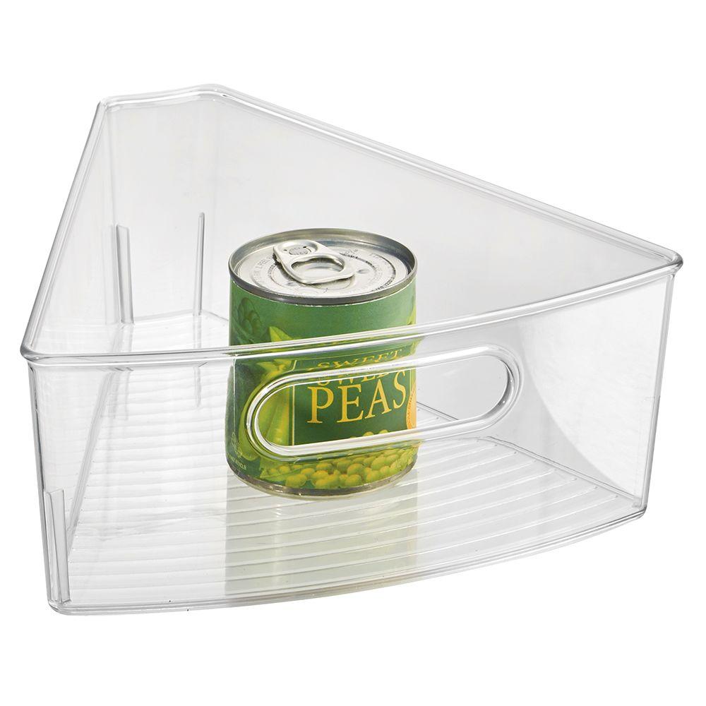 interDesign Lazy Susan 1/8 Kitchen Bin in Clear-62730 ...