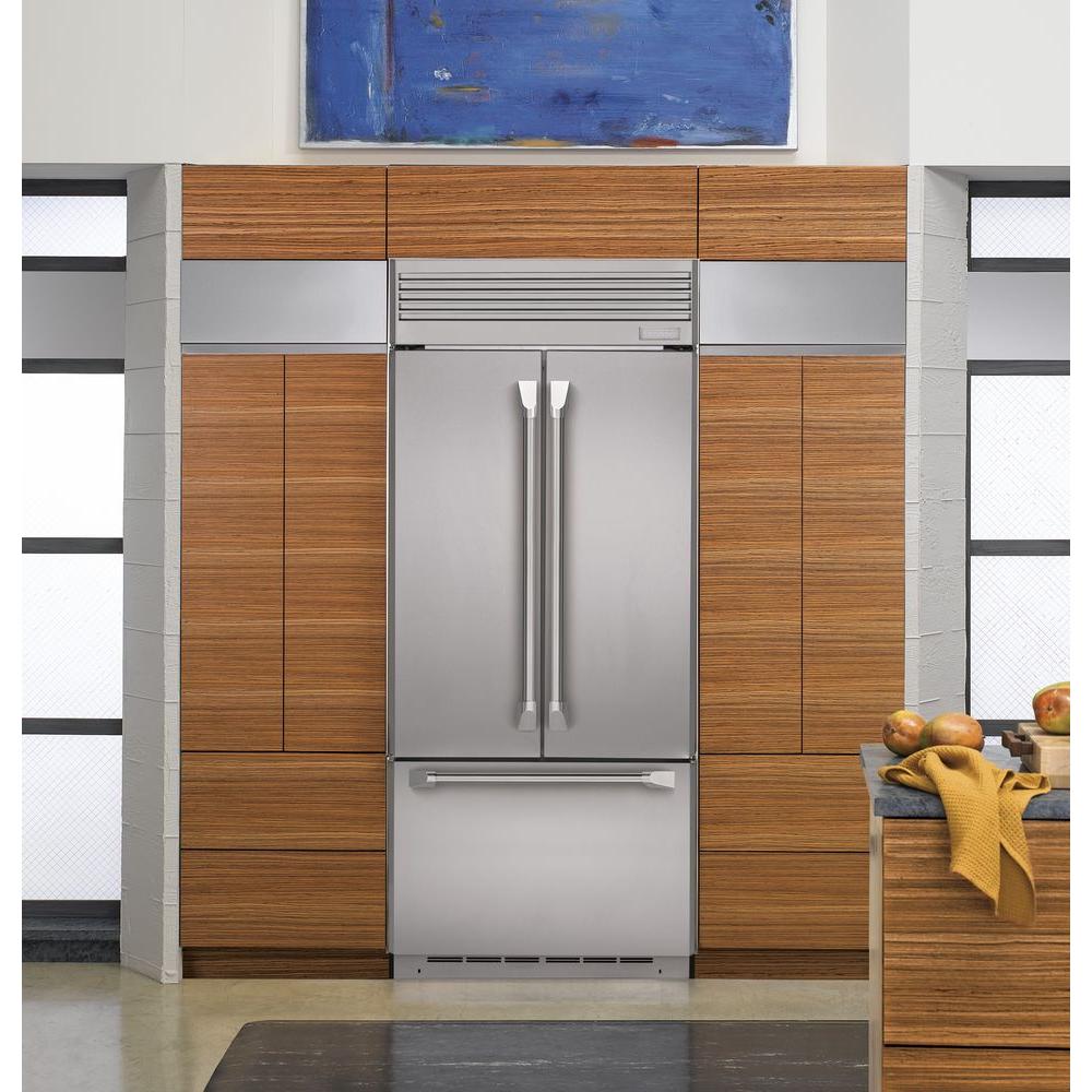 Monogram 36 In W 20 6 Cu Ft French Door Refrigerator In
