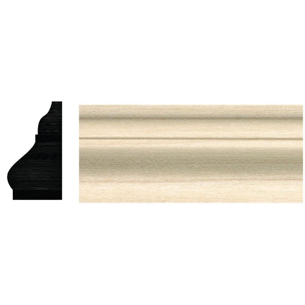 Ornamental Mouldings 3/4 in. x 11/4 in. x 96 in. White Hardwood