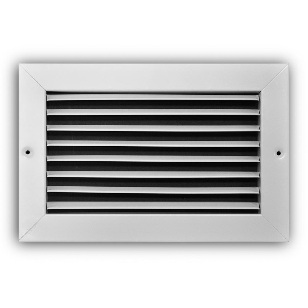 Everbilt 10 In X 6 In Steel Fixed Bar Return Air Grille In White E270 10x06 The Home Depot 