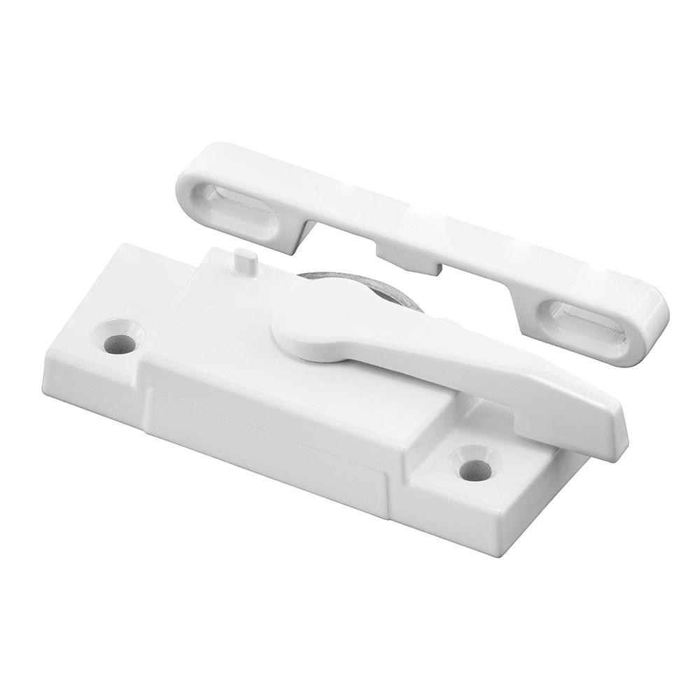 Prime-Line Better Bilt White Left-Hand Window Sash Lock with Keeper-F ...