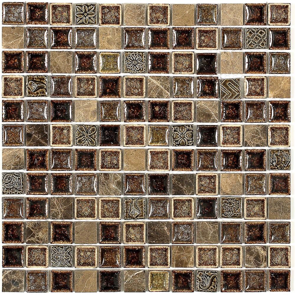 Ivy Hill Tile Roman Selection Charred Chestnut 12 In X 8 Mm Gl Mosaic Floor And Wall Ivy Hill Tile Roman Selection Charred Chestnut 12 In X 8 Mm Gl Mosaic Floor And Wall