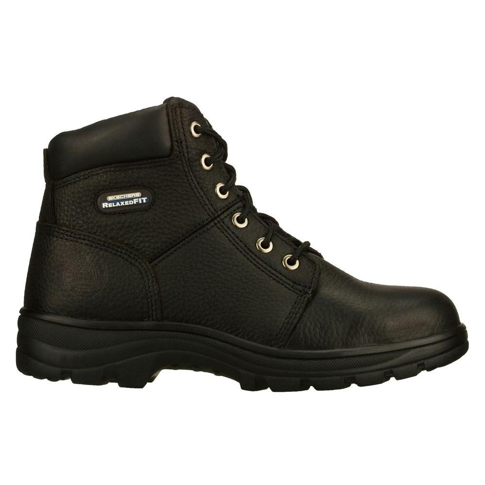 Work Boots - Steel Toe - Black Size 