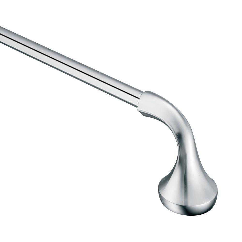 MOEN Eva 18 In Towel Bar In Chrome YB2818CH The Home Depot   Chrome Moen Towel Bars Yb2818ch 64 1000 