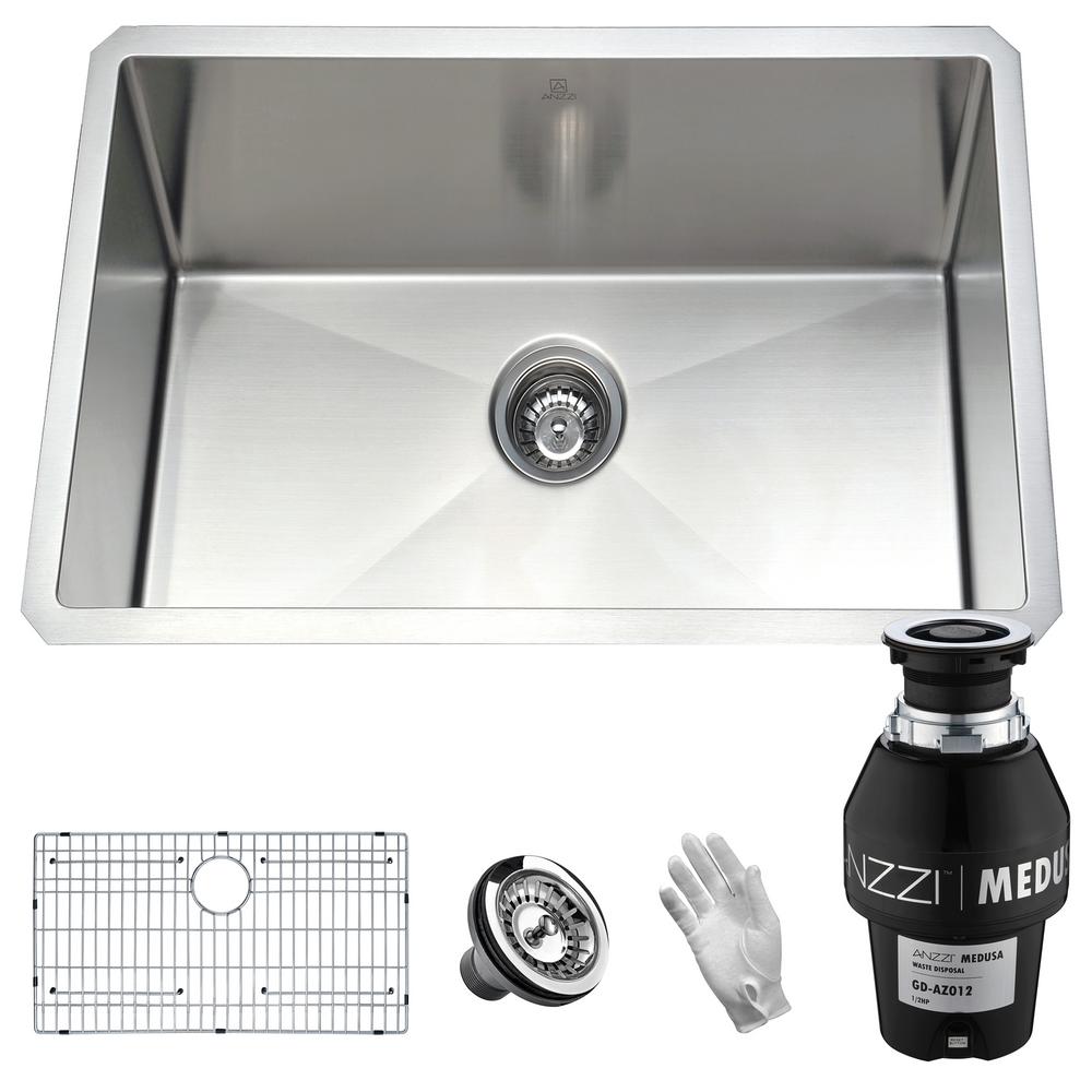 MOEN 2000 Series Undermount Stainless Steel 23 in. Single Bowl Kitchen