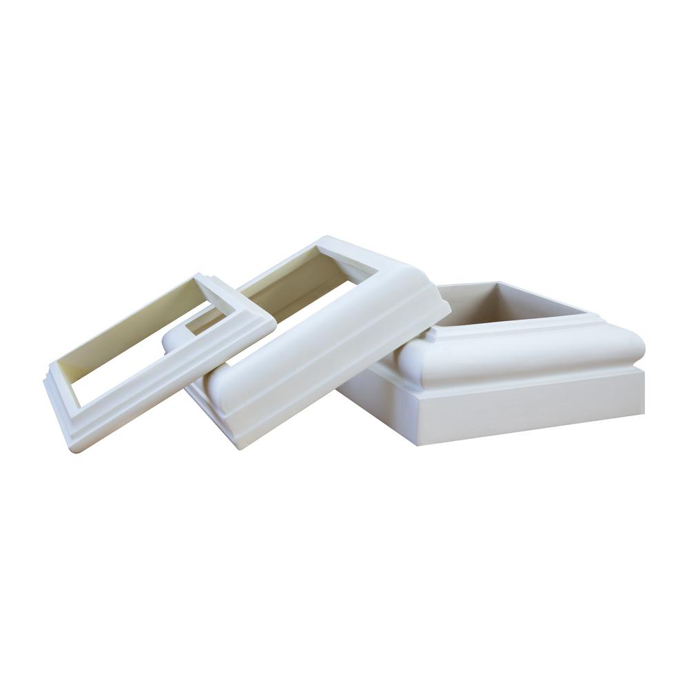 HB&G 6 in. Square PermaLite Column Cap and Base Set121069 The Home Depot