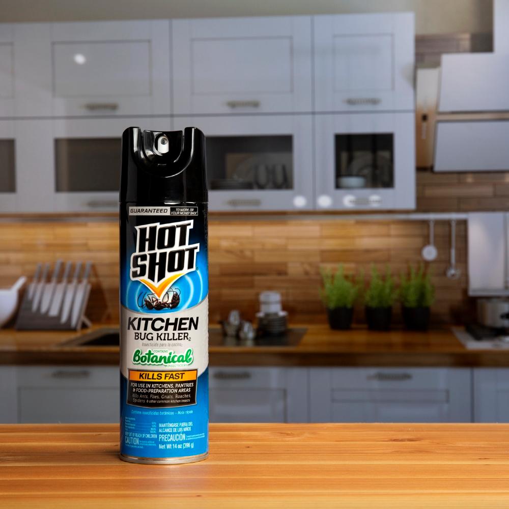 Hot Shot 14 Oz Aerosol Kitchen Bug Killer Hg 4470 8 The Home Depot