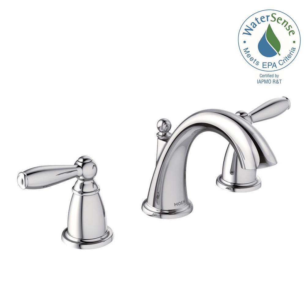 Moen Brantford 8 In Widespread 2 Handle High Arc Bathroom Faucet Handle High Arc Bathroom Faucet