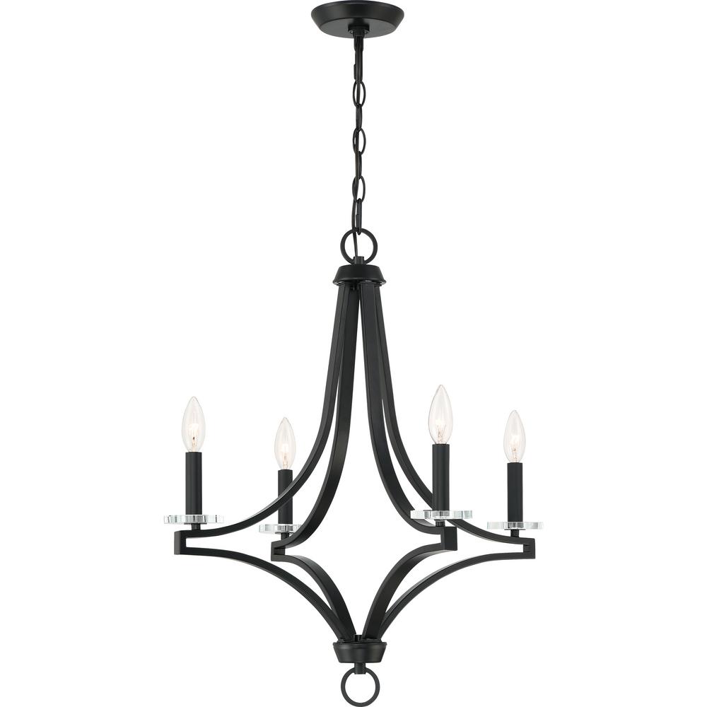 Quoizel Tailor 5Light Earth Black CandleStyle Chandelier TLR5005EK The Home Depot