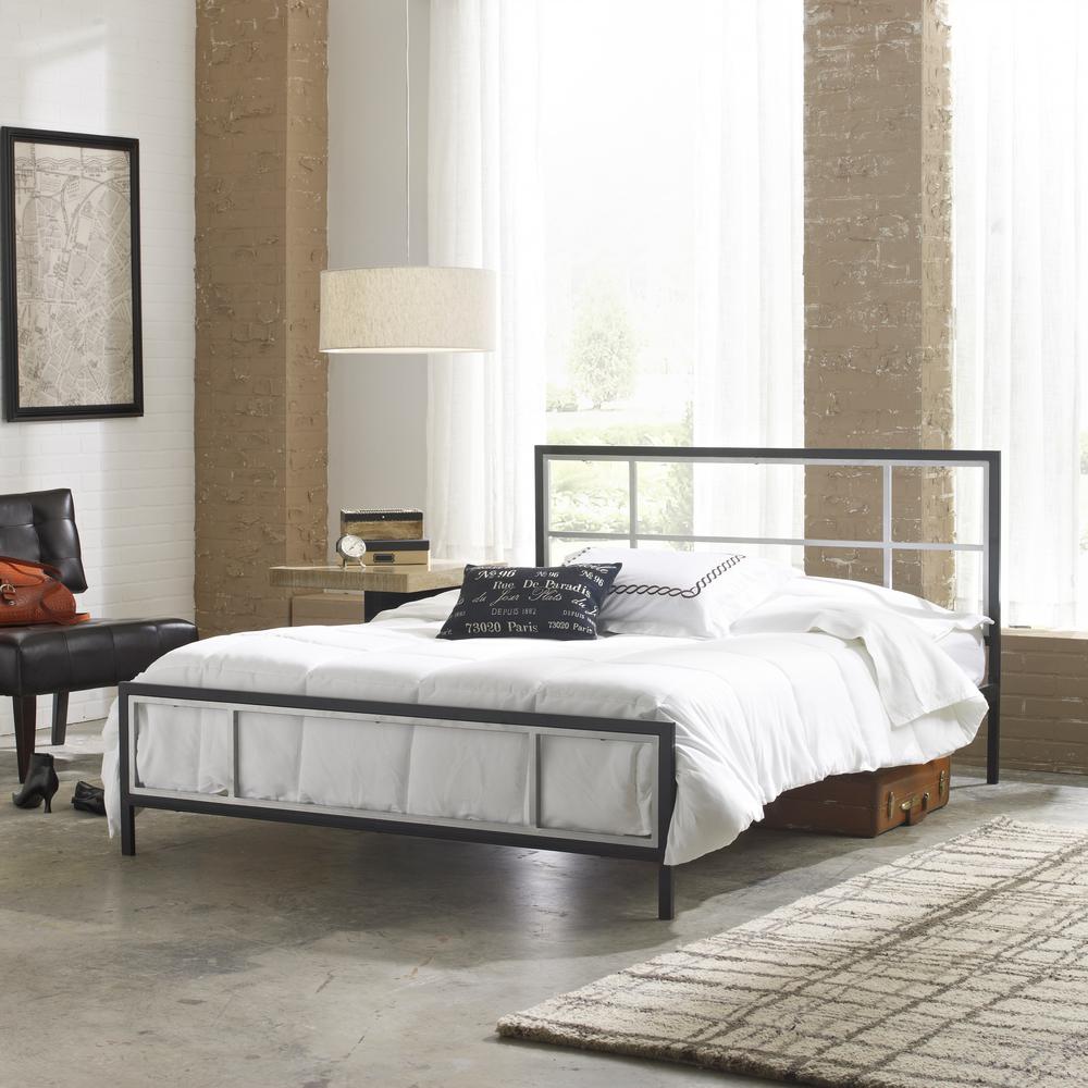 Wrought Iron - Queen - Black - Beds & Headboards - Bedroom Furniture ...