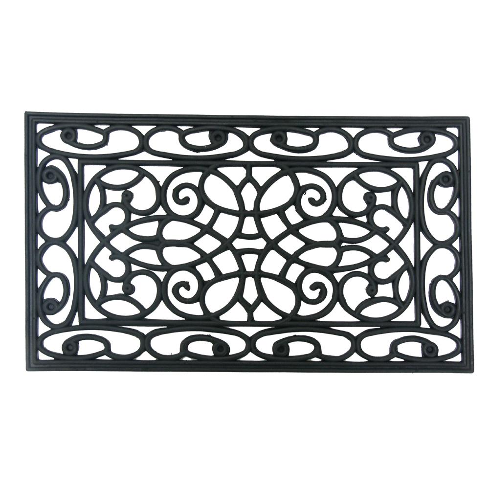 Rubber Cal Orion 18 In X 30 In Rubber Cast Iron Door Mat 10 103