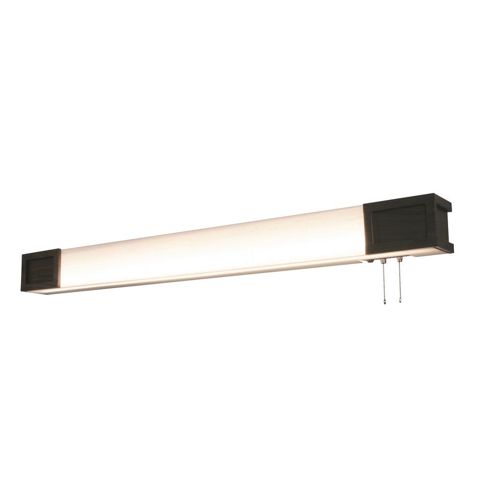 Afx Marquette 68 Watt Walnut Integrated Led Bath Light Afx Marquette 68 Watt Walnut Integrated Led Bath Light