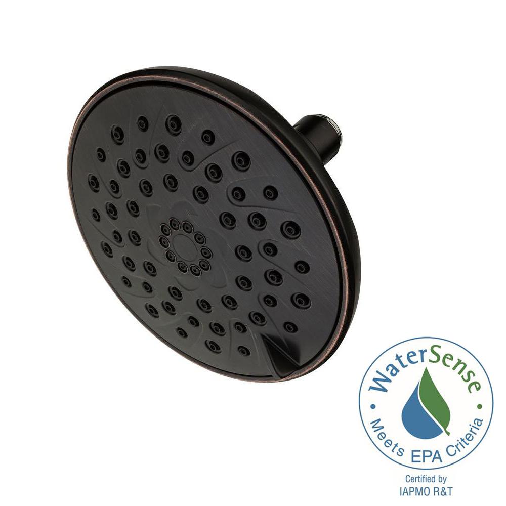 Pfister Arterra 3Spray 5.9 in. Fixed Shower Head in Tuscan Bronze015