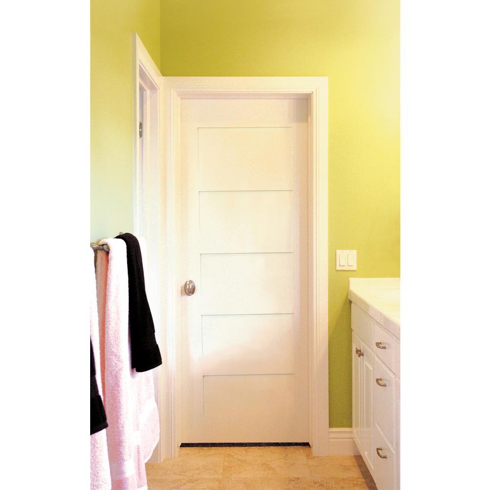 Krosswood Doors 24 In X 80 In Shaker Primed Mdf 5 Panel Left