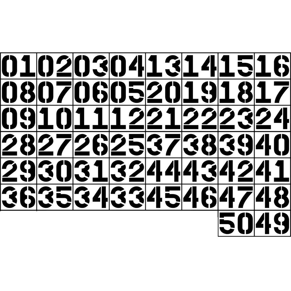 Stencil Ease 18 in. Two Digit Marking Set 0050CC0022G The Home Depot