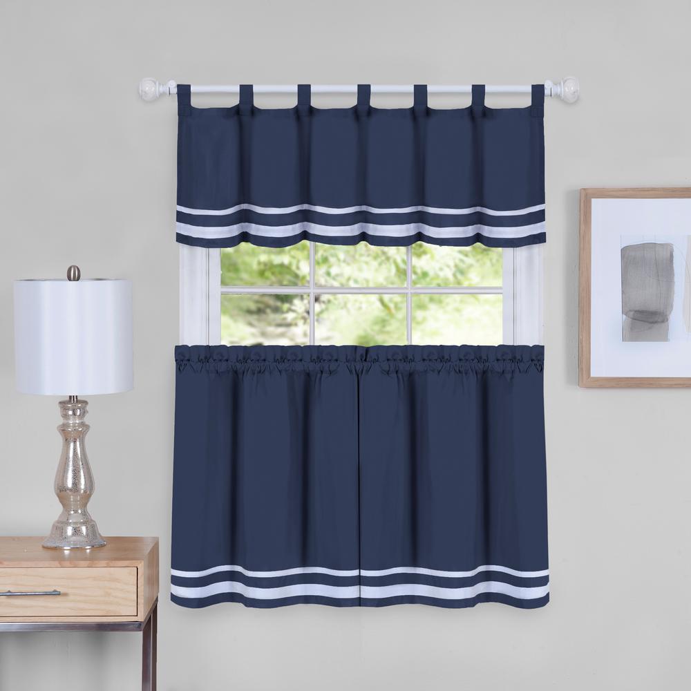 Achim Dakota 58 In W X 36 In L Polyester Tier And Valance