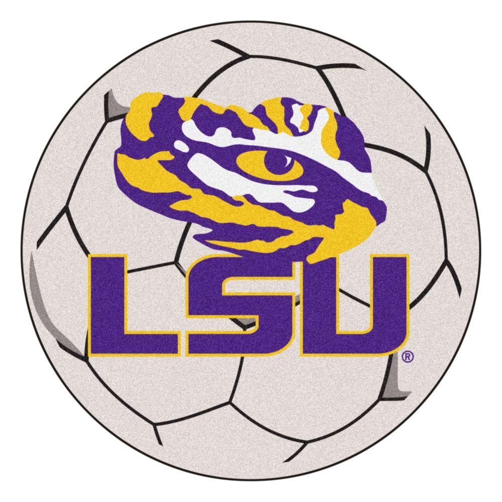 Louisiana State University Area Rugs The Home Depot Ncaa Louisiana State University Cream 2