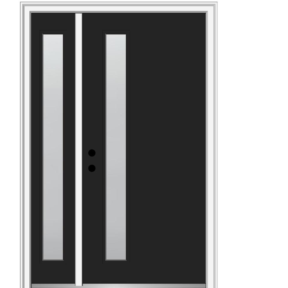 MMI Door 53 in. x 81.75 in. Viola Frosted Glass Right-Hand Inswing 1