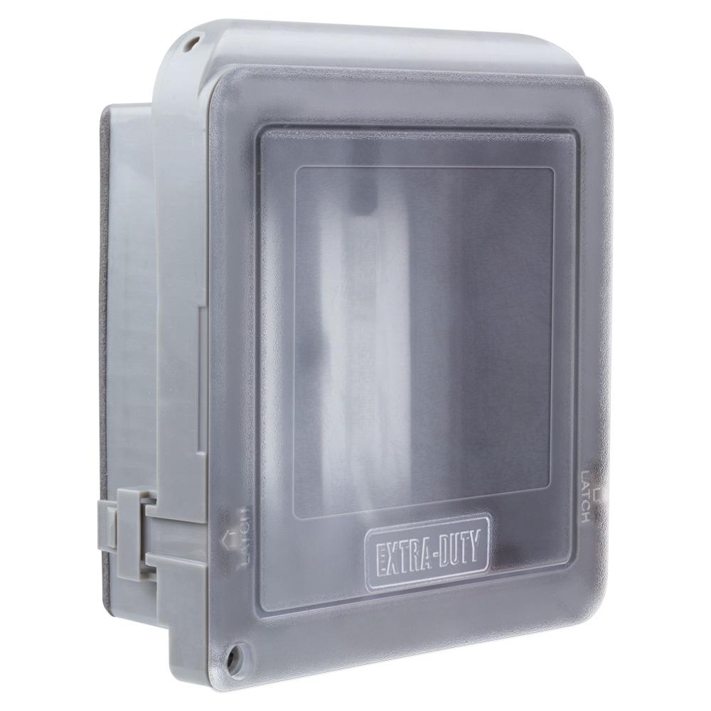Commercial Electric 2 Gang Extra Duty Non Metallic Low Profile Commercial Electric 2 Gang Extra Duty