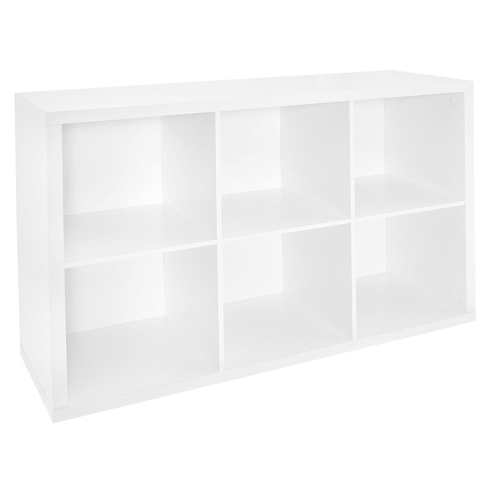 Closetmaid 30 In W X 44 In H Decorative White 6 Cube Organizer