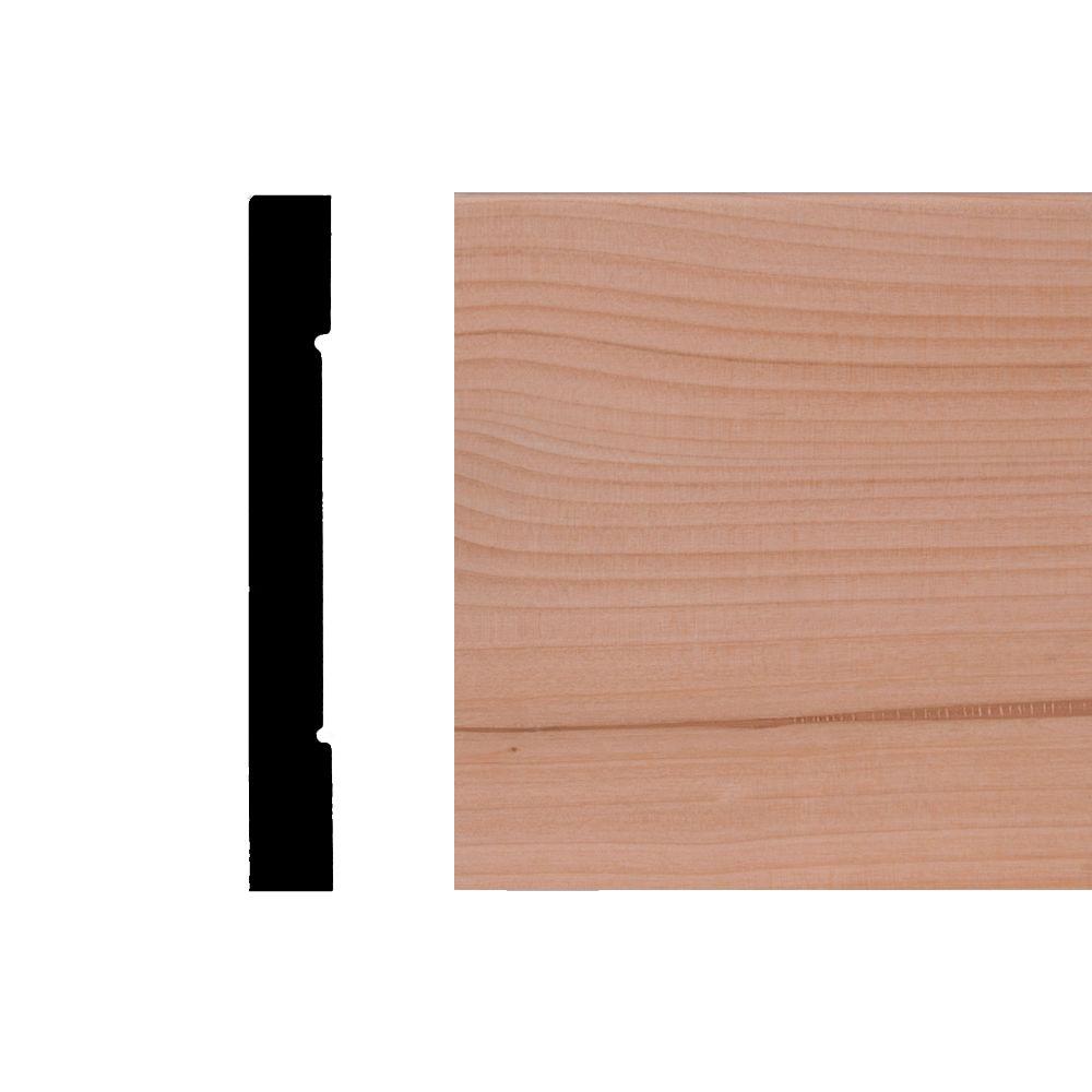 Builder S Choice Op603 5 8 In X 1 4 Alder Wood Base Moulding Sku 499951