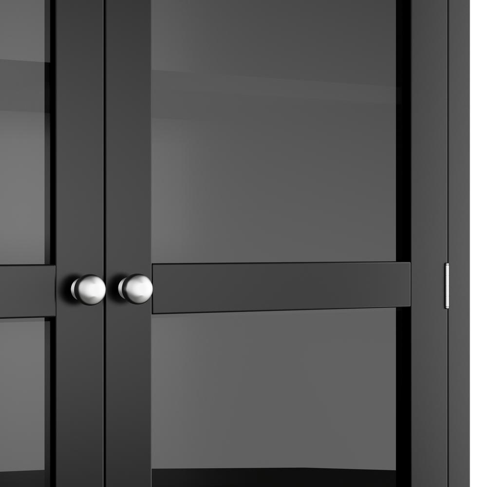 Home Decorators Collection Oxford Black Gl Door Bookcase Home Decorators Collection Oxford Black Gl Door Bookcase