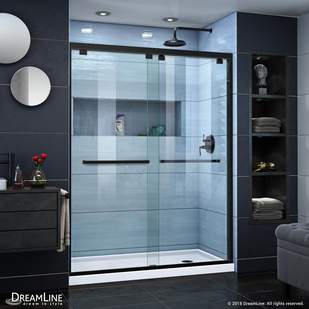 DreamLine Encore 30 in. D x 60 in. W x 78.75 in. H SemiFrameless